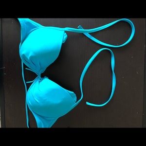 Victorias Secret blue bikini top